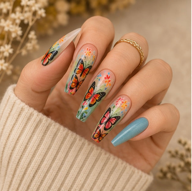 Papillons en Fleurs
